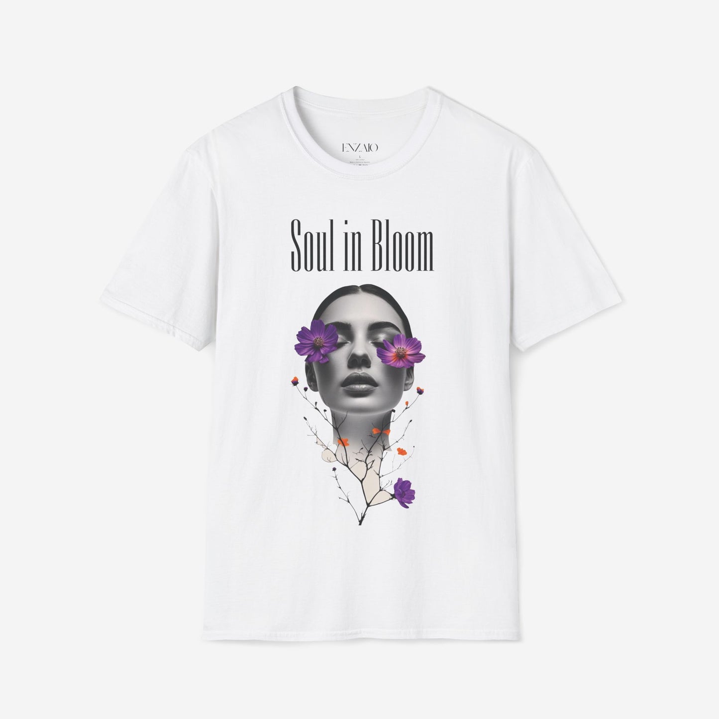 Floral Artistic T-Shirt - Soul in Bloom Tee for Inspiration and Self-Care