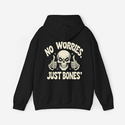 Skeleton Hoodie - No Worries, Just Bones Hoodie